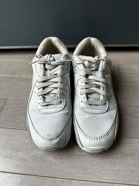 Women’s White Nike Air Force Max 90 Aura Ocean Camo Lace Up Sneaker Shoes Size 9